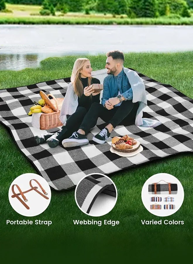 APEX 200×200cm Picnic Blanket,Beach Mat, Extra Large Waterproof Waterproof Foldable Blanket, Portable Picnic Mat, Camping Grass Picnic Blanket for 8 Adults Outdoor Picnic Mat, Camping Outdoor Activities Supplies - Image 4