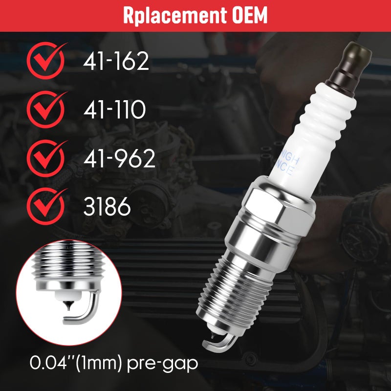 Ozikutech High Performance Iridium Spark Plugs and Wires Set of 8 Fit for 1999-2013 Chevy Silverado Tahoe Suburban Avalanche GMC Sierra Yukon 1500 2500 Escalade 4.8 5.3 6.0 6.2 Ls V8, Replace for 41-162 41-110 - Image 5