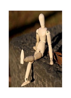 Wooden Model 30 cm Adjustable Mannequin with Base for Drawing, Painting, Art, Model Figure, Drawing Doll, Wooden Doll for Drawing for Beginners, Professionals and Artists