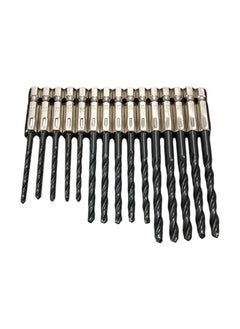 NIBEMINENT 15-Piece High Speed Drill Bits Black/Gold  - Image 1
