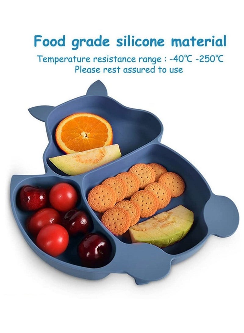 Captaintech 8-Piece Baby Led Weaning Set – Silicone Toddler Feeding Supplies with Bib, Divided Plate, Bowl, Cup u0026 Self-Feeding Spoons – BPA-Free Dish Set for Infants ﻿ - Image 2