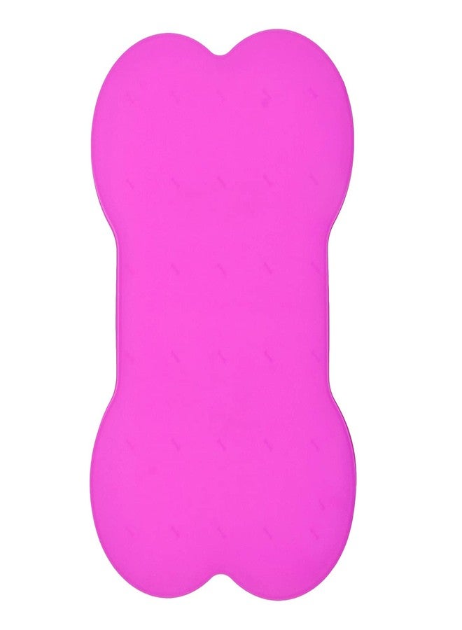 Animax Silicone Waterproof Dog Cat Pet Feeding Food Mat with Raised Edge | Non Slip, Easy Clean Pet Dog Cat Bowl Mats Placemat Multicolor (Speacially for Dog) - Pink - Image 4