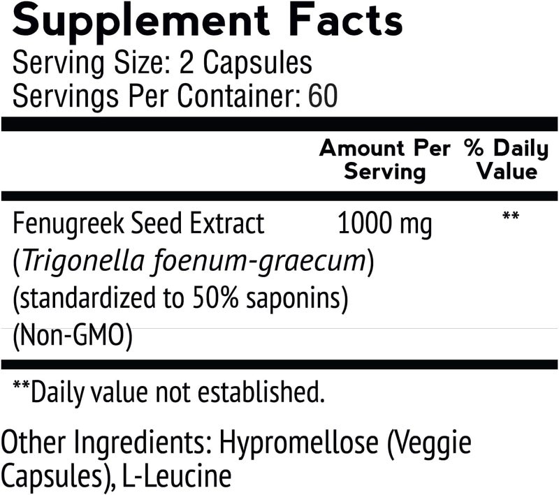 VitaMonk FenuTrax Fenugreek Extract 2 Months Supply  Stronger Than Testofen for Men  Fenugreek Seed Extract  Muscle Growth Energy and Drive Support - Image 2