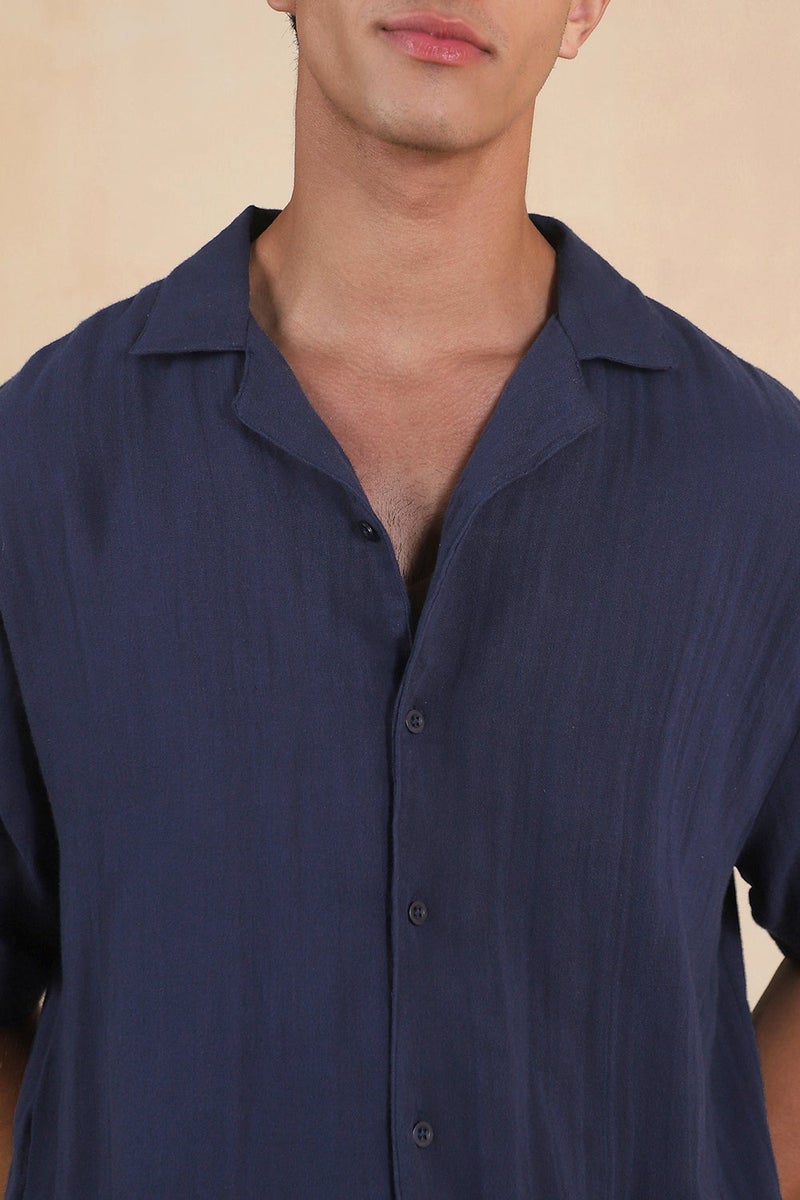 fyltr Men's Half Sleeve Solid Shirt - 100% Cotton | Regular Fit | Camp Collar | Casual Shirts for Men - Image 5