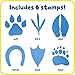 READY 2 LEARN Giant Stampers Paw Prints Set of 6 Easy to Hold Foam Stamps for Kids Arts and Crafts Stamps for Displays Posters Signs and DIY Projects - Image 4