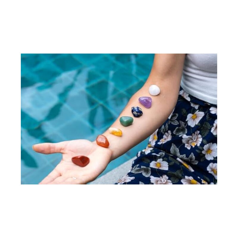 Premium Crystals and Healing Stones Premium Kit in Wooden Box 7 Chakra Stones Healing Set - Image 3