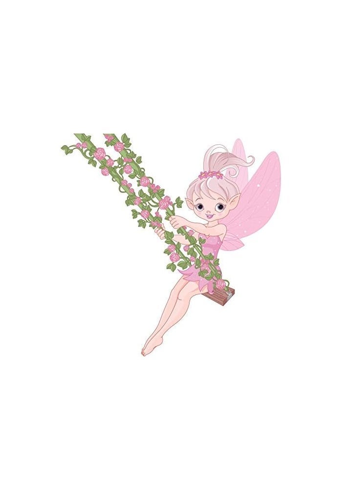 Asmi Collection Vinyl Swinging Fairy Angel Wall Sticker - Image 1