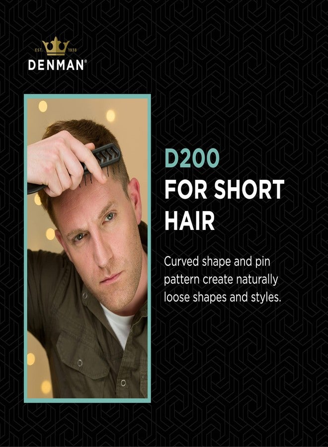 Denman Flexible Vent Brush D200 - Detangling Brush With Lightweight Grip & Control - Perfect For Styling During Blow-Dry & Detangling Wet & Dry Hair - Black (Pack of 1) - Image 3