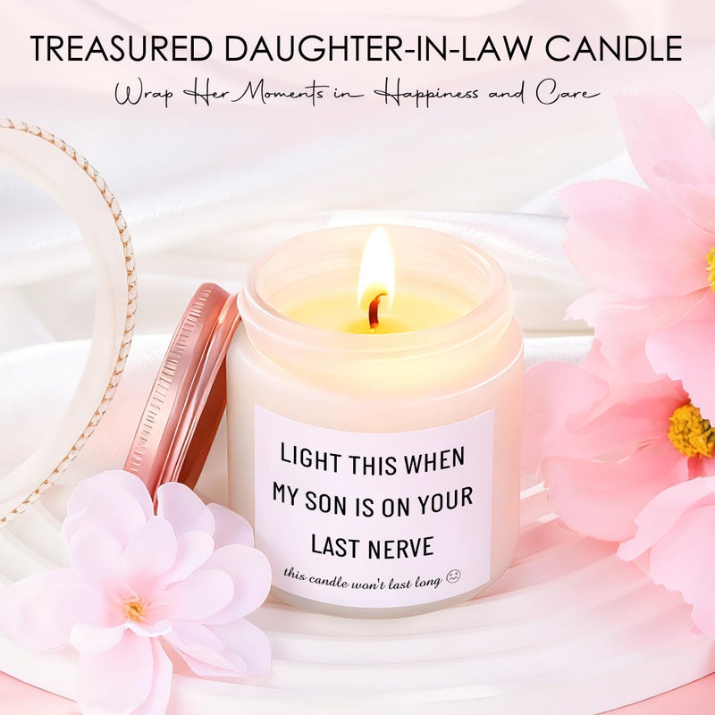Saineron Daughter in Law Gifts from Mother in Law Future Daughter-in-Law Birthday Gifts Thoughtful Wedding Day, Anniversary, Happy Birthday Gift Includes Canvas Tote Bag, 16oz Glass Cup - Image 4