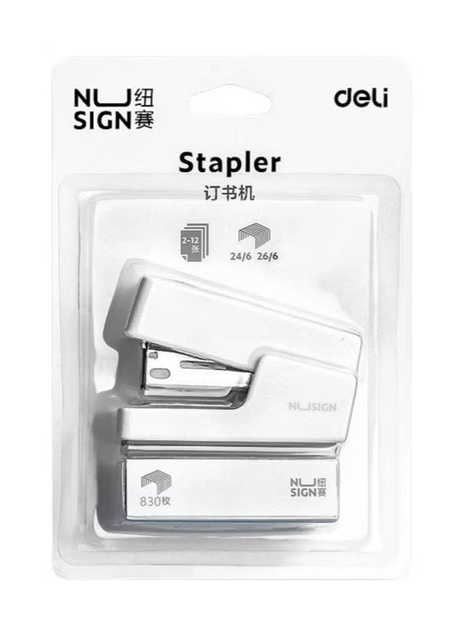 Deli Mini Stapler with 830 Standard Staples, 16 Sheet Capacity Desktop Stapler for Student, Office - Image 5