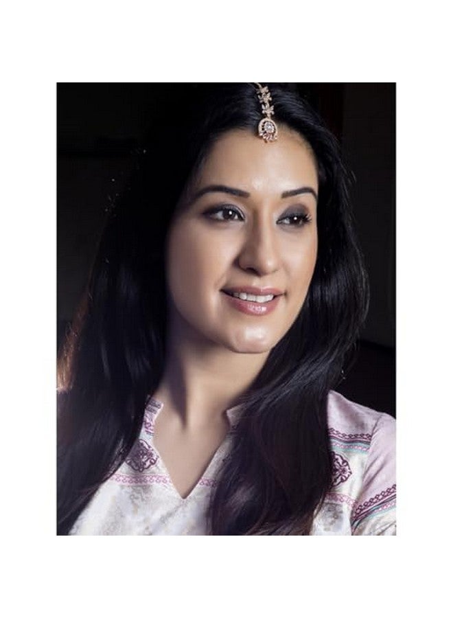 Rubans Women Rose Gold-Plated Zircon Studded Handcrafted Maang Tikka - Image 2