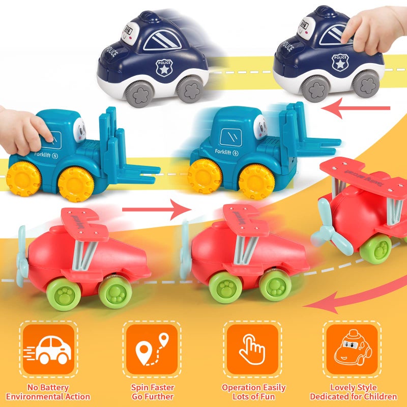 ALASOU 9 PCS Baby Cranes Car Toys with Playmat/Storage Bag|1st Birthday Gifts for Toddler Toys Age 1-2|Baby Toys for 1 2 Year Old Boy|1 2 Year Old Boy Birthday Gift for Infant Toddlers - Image 5