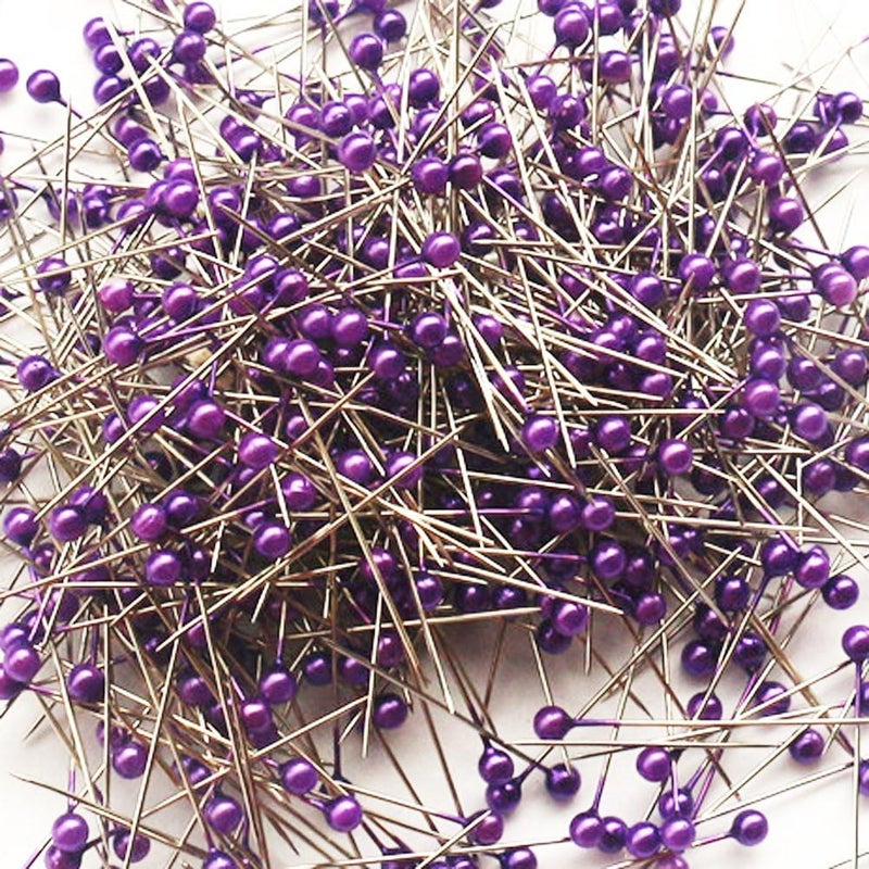 LEFV Quilting Pins Ball Head Sewing Pins,Pack of 100,Purple - Image 1