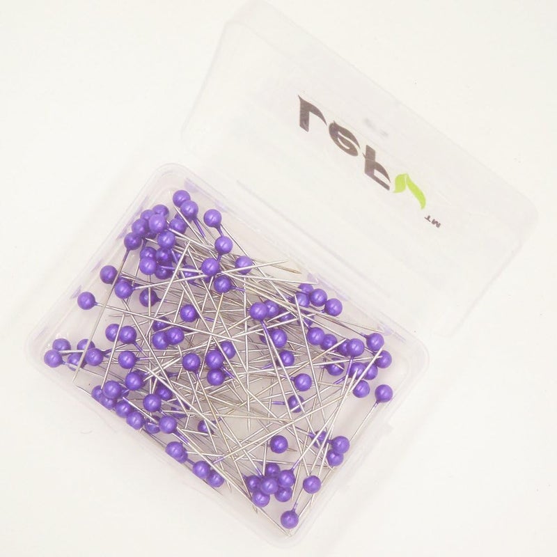 LEFV Quilting Pins Ball Head Sewing Pins,Pack of 100,Purple - Image 5