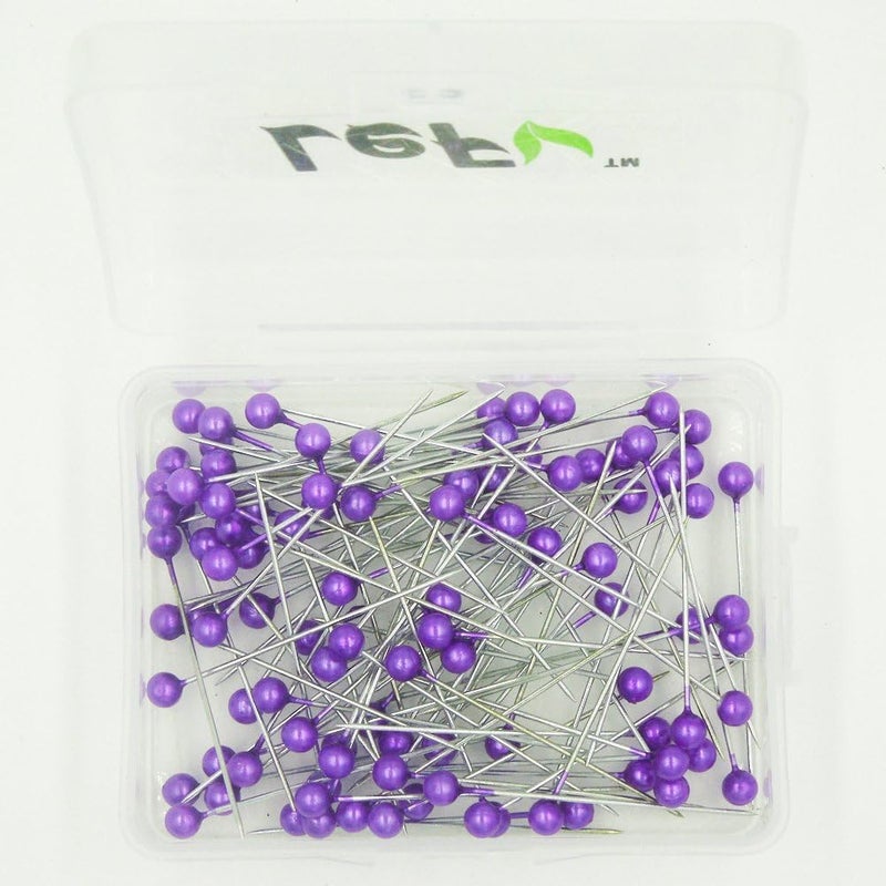LEFV Quilting Pins Ball Head Sewing Pins,Pack of 100,Purple - Image 4