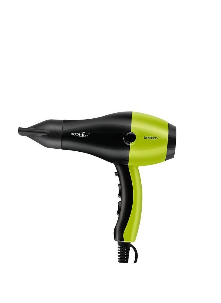 IKONIC - Ikonic Speedy Hair Dryer - Black & Green - Image 1