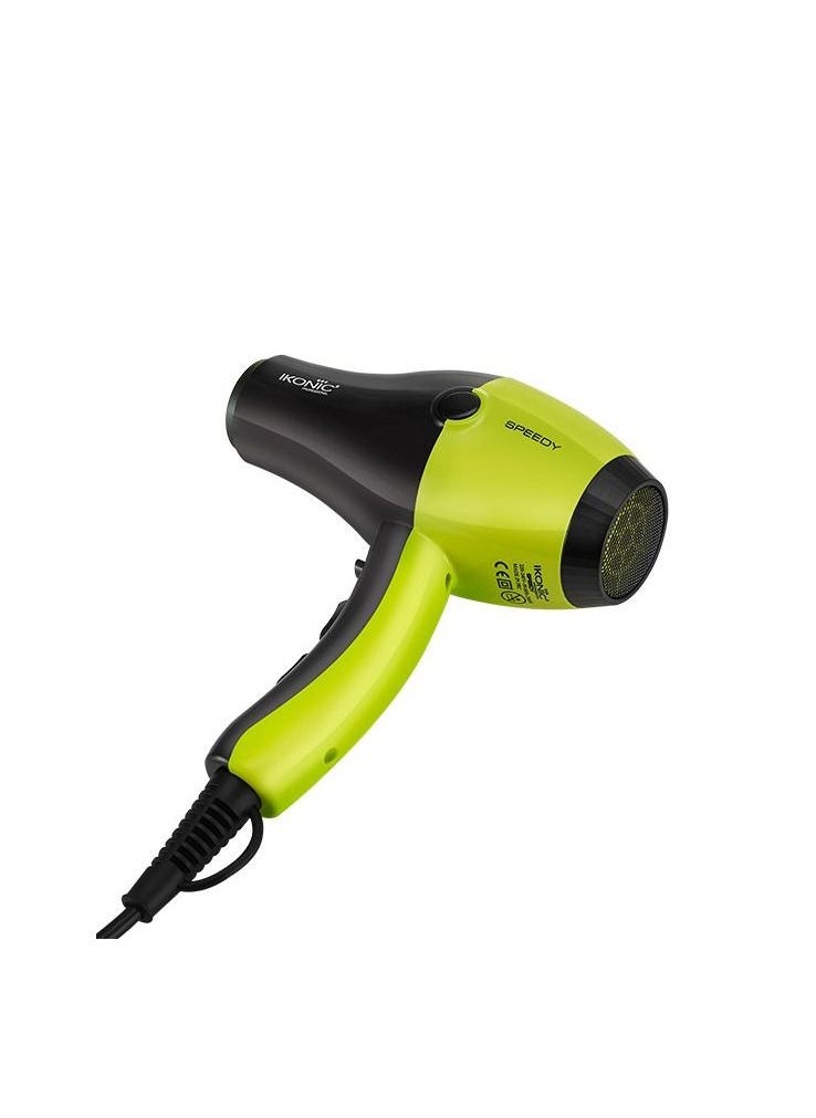 IKONIC - Ikonic Speedy Hair Dryer - Black & Green - Image 1