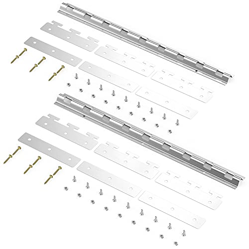 WowDIY Strip Curtain Hardware - Universal Mount Hanger - Mounting Brackets for Plastic Vinyl Strip Curtain - 35.7 Inch (Two 17.7 Inch Sections) - Image 2