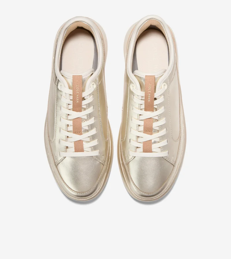 COLE HAAN Women's Grandprø All Day Court Leather Sneaker