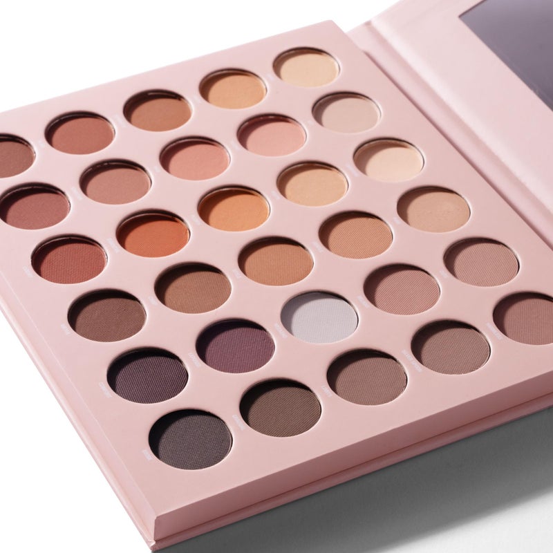 W7 Just Mattes Pressed Pigment Palette - 30 Natural Nude Colors - Flawless Long-Lasting Every Day Vegan Makeup - Image 2