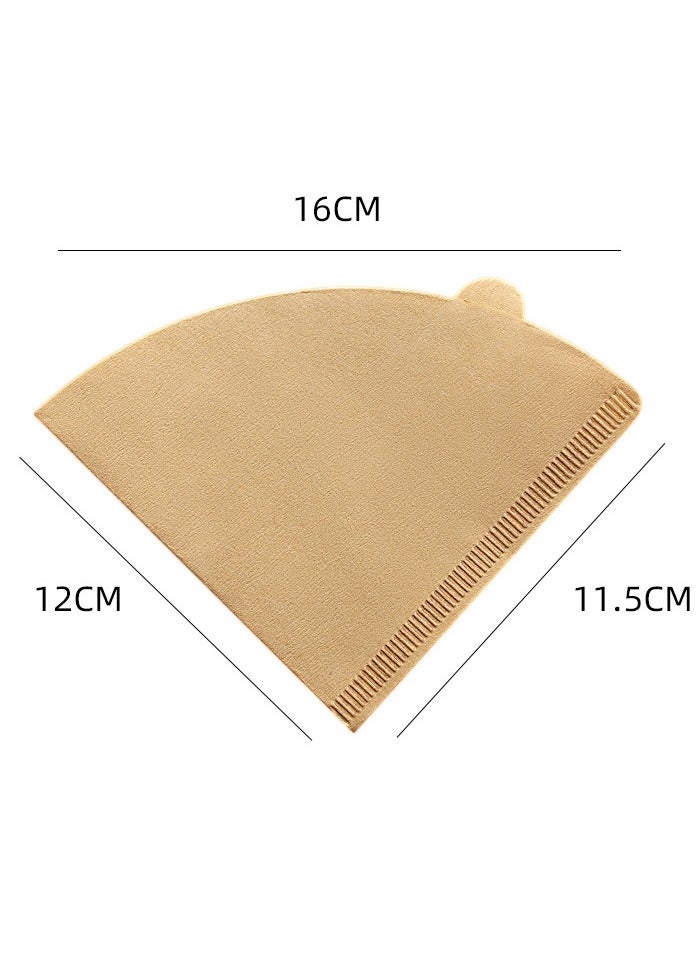 ZEPONOVA 100 Piece Coffee Paper Filter V60 Size 02 Beige  - Image 2