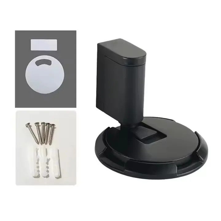 Bluejw Heavy Duty Zinc Alloy Magnetic Door Stop - Brush Nickel, Non-Punch Under Wall/Floor Protector - Stops-Tools - Image 3
