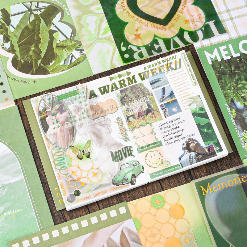 OFFIGIFT Scrapbook Supplies Kit, Vintage Junk journaling Supplies, Scrapbooking Kit with Aesthetic Stuff, Stationary Set, DIY Journal Accessories, Ephemera Collage Craft Supplies Gift for Adults Women Beginner - Image 5