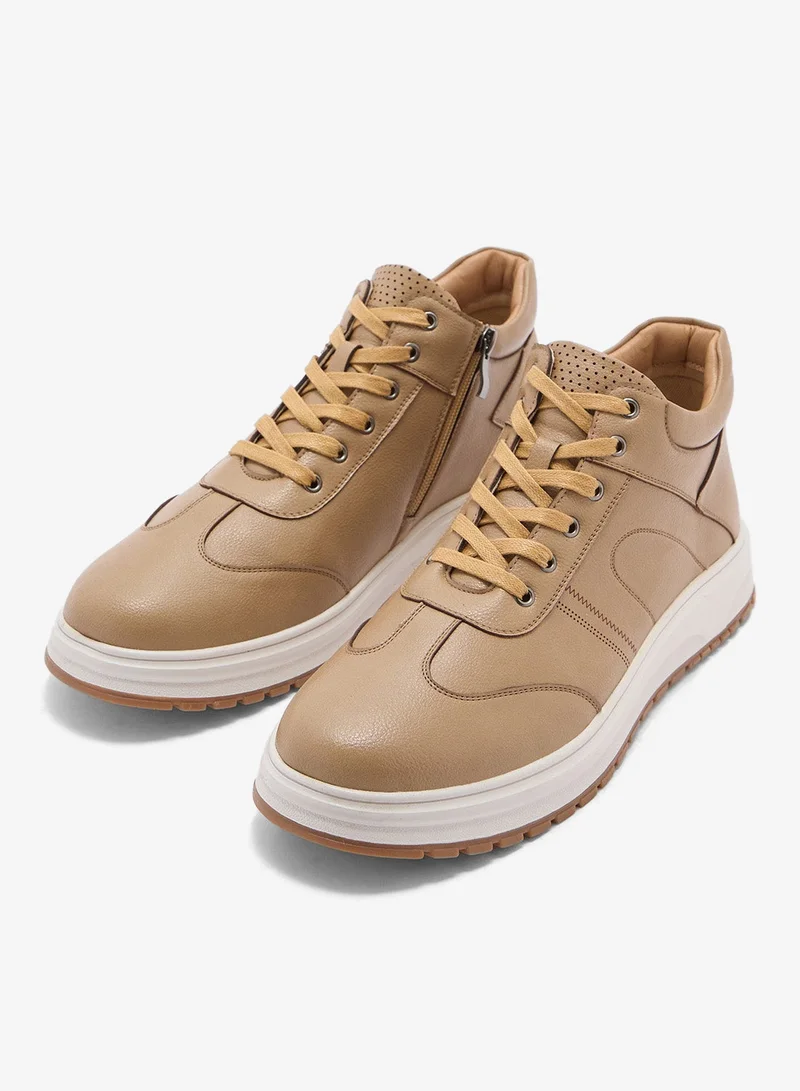 Robert Wood Elevated Outsole Casual High Top Sneakers