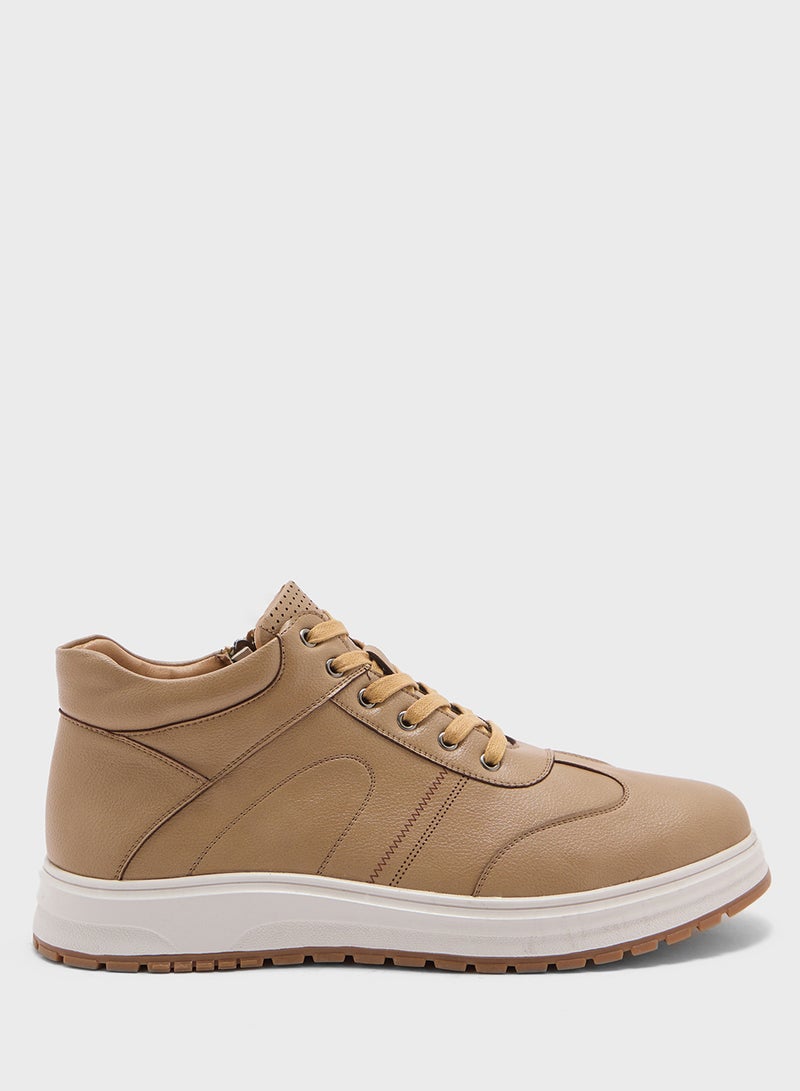 Robert Wood Elevated Outsole Casual High Top Sneakers  - Image 1