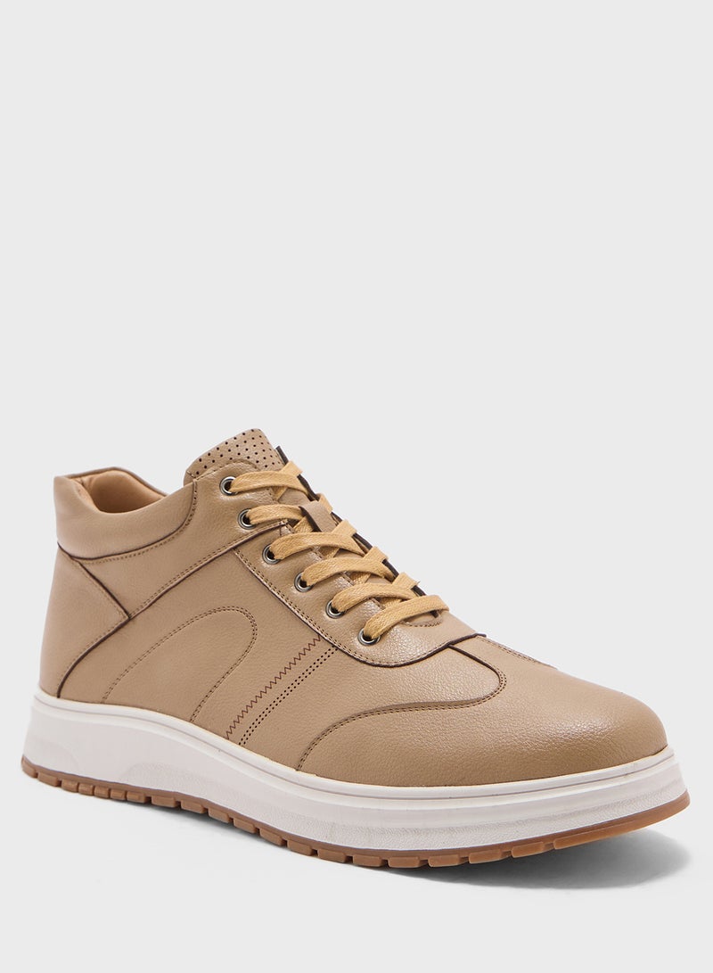 Robert Wood Elevated Outsole Casual High Top Sneakers  - Image 2