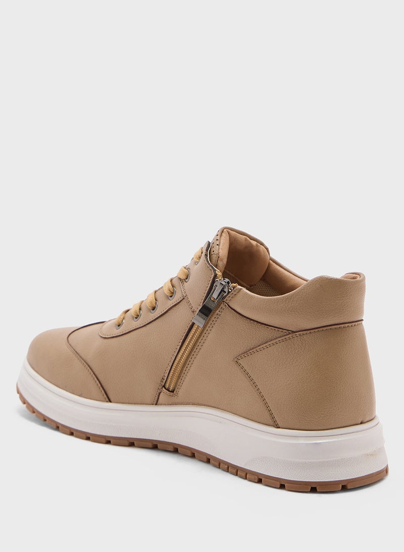 Robert Wood Elevated Outsole Casual High Top Sneakers  - Image 3