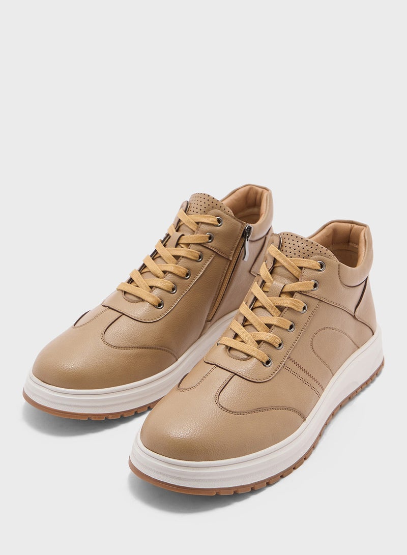 Robert Wood Elevated Outsole Casual High Top Sneakers  - Image 4