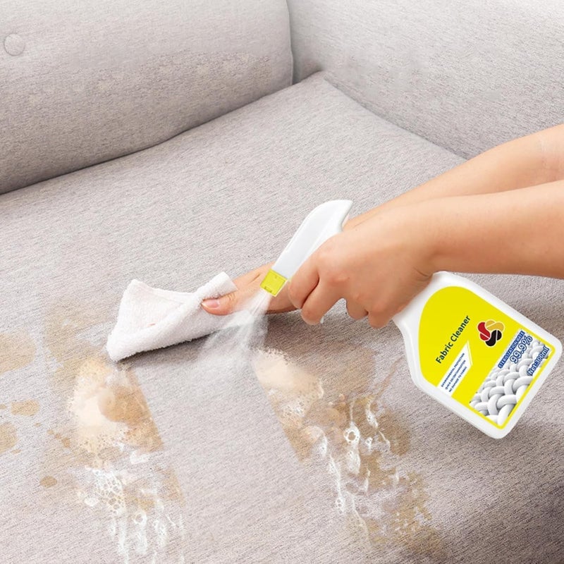 Fabric Cleaner Foam Spray, 200ML Stain Remover for Upholstery, Clothes, Car Seats & Carpets, Wash-Free Dry Foam for Tough Stains & Odors - Image 1