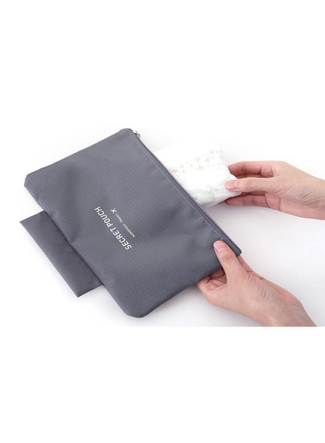 XiuWoo Portable Multi-Functional Socks Underwear Bra Organizer Case Travel Storage Bag Packing Cube Cosmetic Bag (Gray) - Image 5
