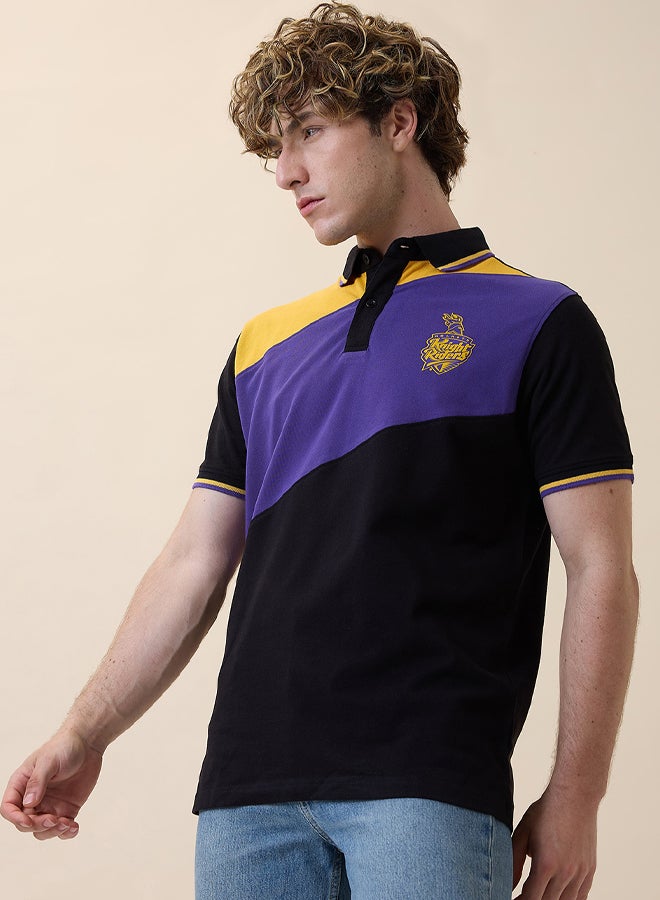 FanCode Men Colourblocked Half Sleeves Polo Collar Cotton T-Shirt  - Image 5