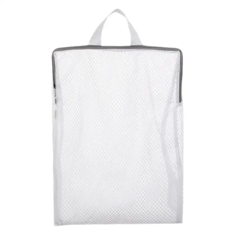 Laundry Bag Three-Dimensional Honeycomb Mesh Wash 4 Piece Set - Portable Thickened Polyester Drawstring Closure for Delicate Clothes Washing - Image 5