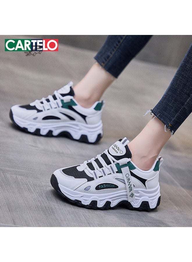 Cartelo Women's Chunky Sneakers, Spring Sports Casual Shoes, Breathable Running Shoes For Women, 31041 Black, Size 36 - Image 4