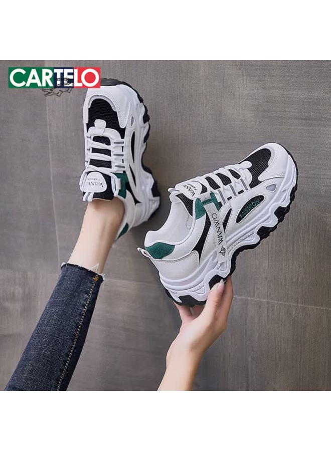 Cartelo Women's Chunky Sneakers, Spring Sports Casual Shoes, Breathable Running Shoes For Women, 31041 Black, Size 36 - Image 5