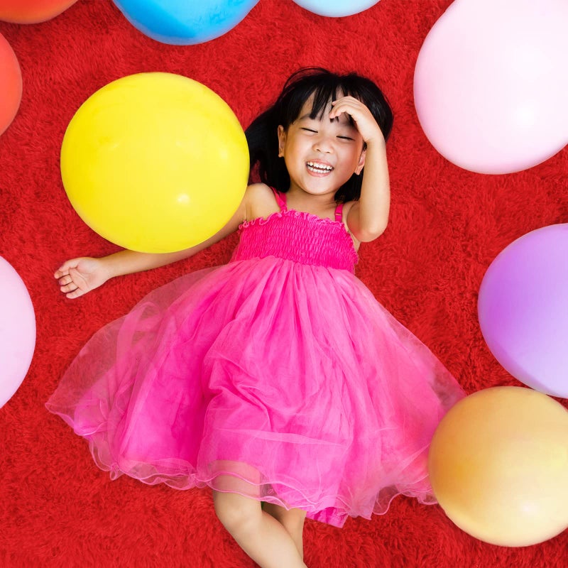 Keeko Fluffy Bedroom Rug  3x5 Washable Area Rug Shag Fuzzy Faux Fur Rug Modern Rugs for Bedroom Entryway Shaggy Non Shedding Indoor Bedside Rug Small Carpet for Kids Girls Room Home Decor Red - Image 3