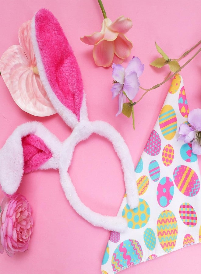 Heliltd 2Pcs Dog Easter Bunny Costume Set Includes Bunny Ear Headband and Egg Dog Bandana for Small Medium Dogs - Image 4