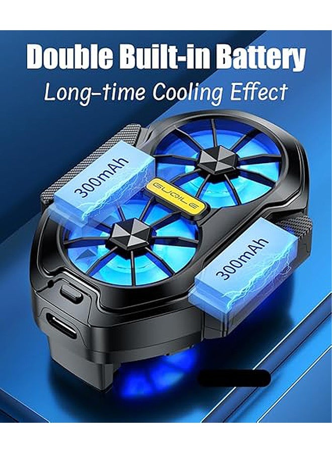 Photon مبرد هاتف مزود بمروحة تبريد مزدوجة، مبرد هاتف قابل لإعادة الشحن عبر USB، مبدد حراري للألعاب، هاتف ذكي عالمي من Tiktok iPhone/Android - Image 5