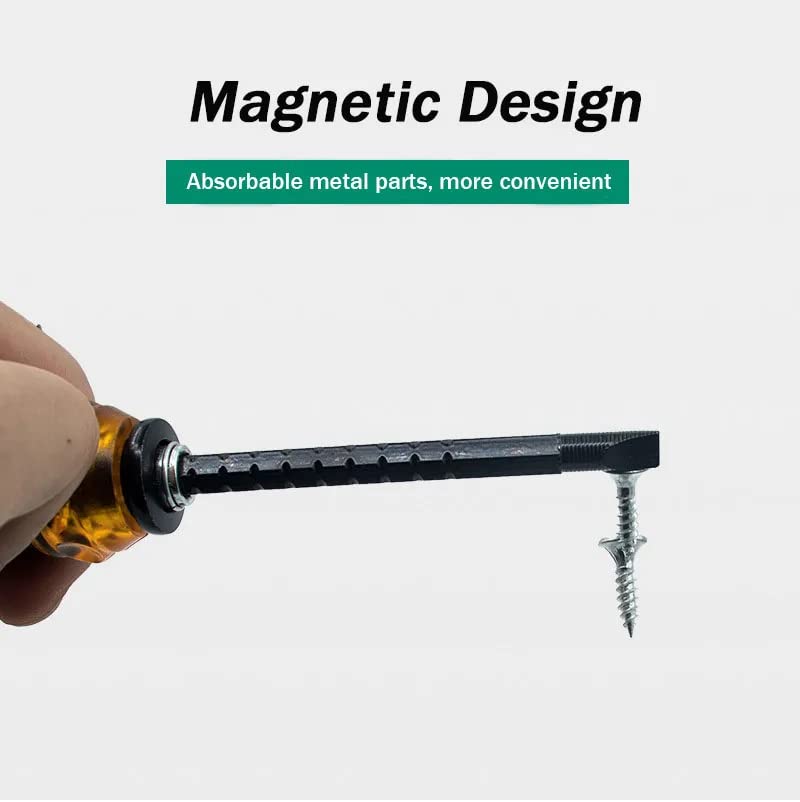 Rasdion 2 in 1 Reversible T-Handle Ratchet Screwdriver with Length Adjustable, Professional Repair Tool for Application, Screwdriver with Flat & Phillips Head (T-Handle) - Image 2