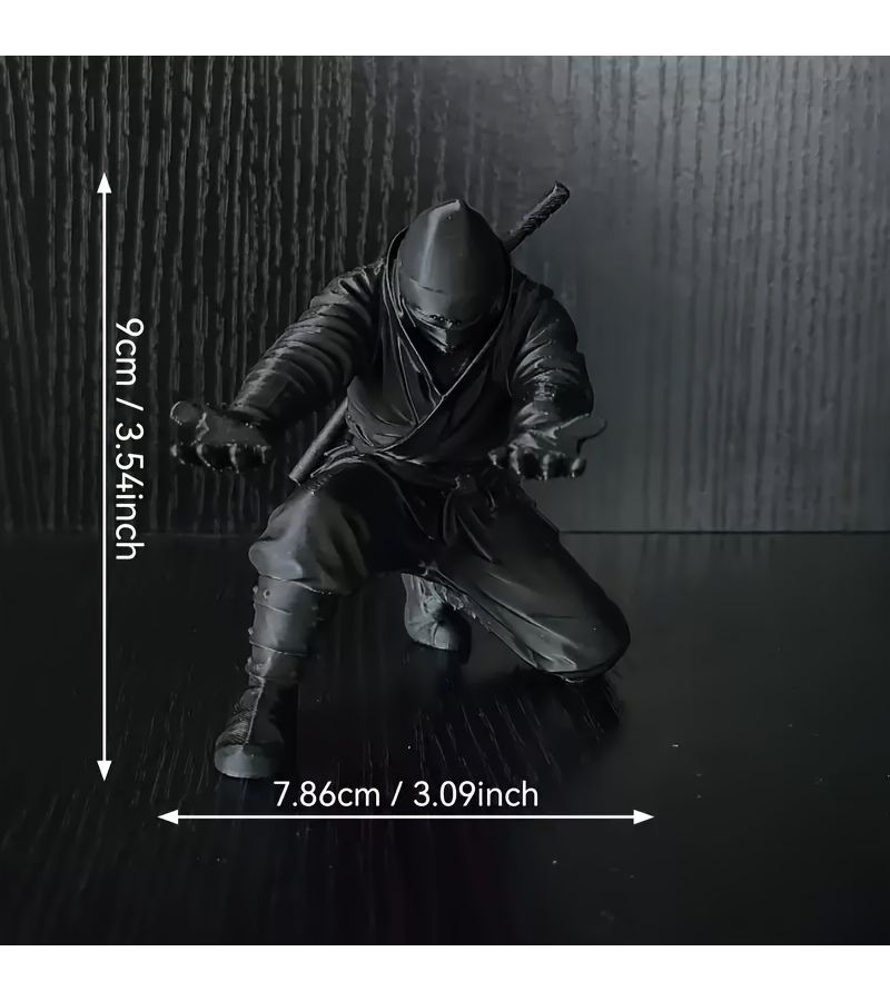 Black 3D Invisible Shuriken Pen Holder Minimalist Desktop Stationery Storage Creative Designer Decoration - Image 2