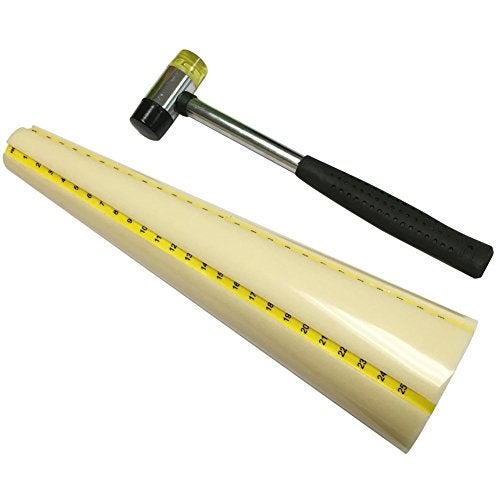 PHYHOO Bracelet Mandrel Shaping Bangle Bracelet Sizer Tool with Jewelry Mallet Jeweler's Hammer Bangle Size Measure Gauge - Image 3