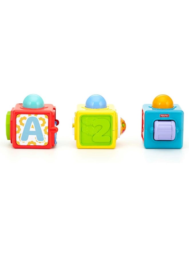 Fisher-Price Stacking Action Blocks, Set Of 3 Baby Blocks  - Image 5