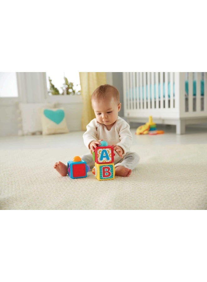 Fisher-Price Stacking Action Blocks, Set Of 3 Baby Blocks  - Image 2