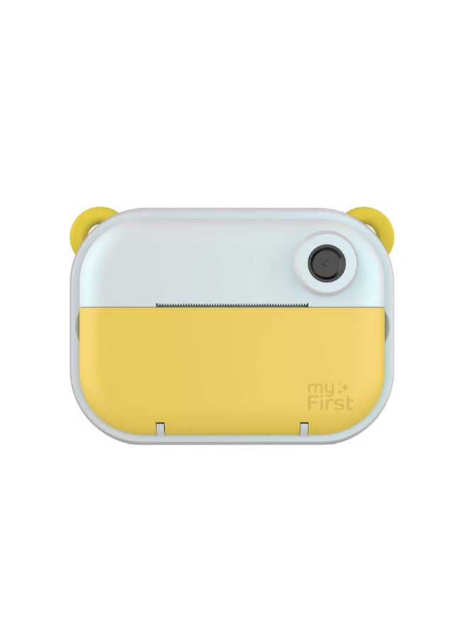 myFirst Camera Wi | Instant Print & Label Maker Kids Camera, Print in 10 Secs, WiFi Connect, Dual Lens 6MP/9MP/12MP, 1080P Video Recording, 2.4" Color Display, Portable & Easy to Use - Yellow  - Image 1