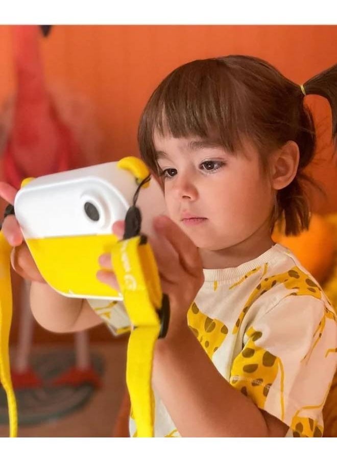 myFirst Camera Wi | Instant Print & Label Maker Kids Camera, Print in 10 Secs, WiFi Connect, Dual Lens 6MP/9MP/12MP, 1080P Video Recording, 2.4" Color Display, Portable & Easy to Use - Yellow  - Image 2