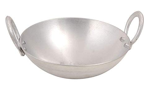 Tannu Craft Tannu Craft Premium Range of Aluminum Kadhai Deep Kadai Non Induction Kadai Kadai Deep Cooking Kadai Deep Cooking 13 Litter - Image 1