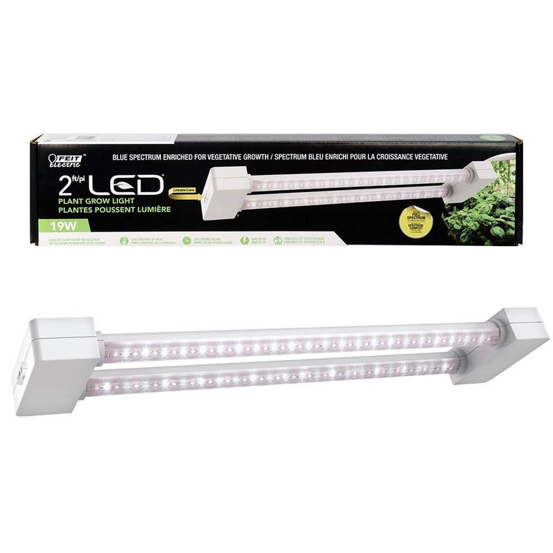 Feit Electric Grow Light 19W 2ft LED for Indoor Plants and Gardens, Full Spectrum Dual Bulb Grow Light, Energy Efficient, GLP24FS/19W/LED - Image 2